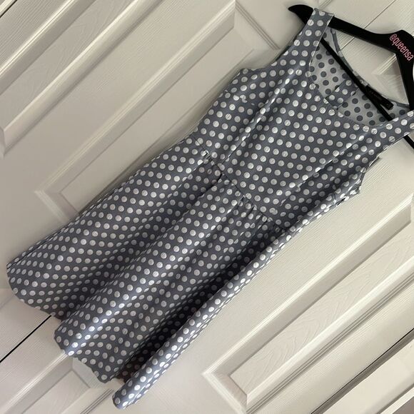 The Limited Polka Dot Sleeveless A-Line Dress - Picture 13 of 14
